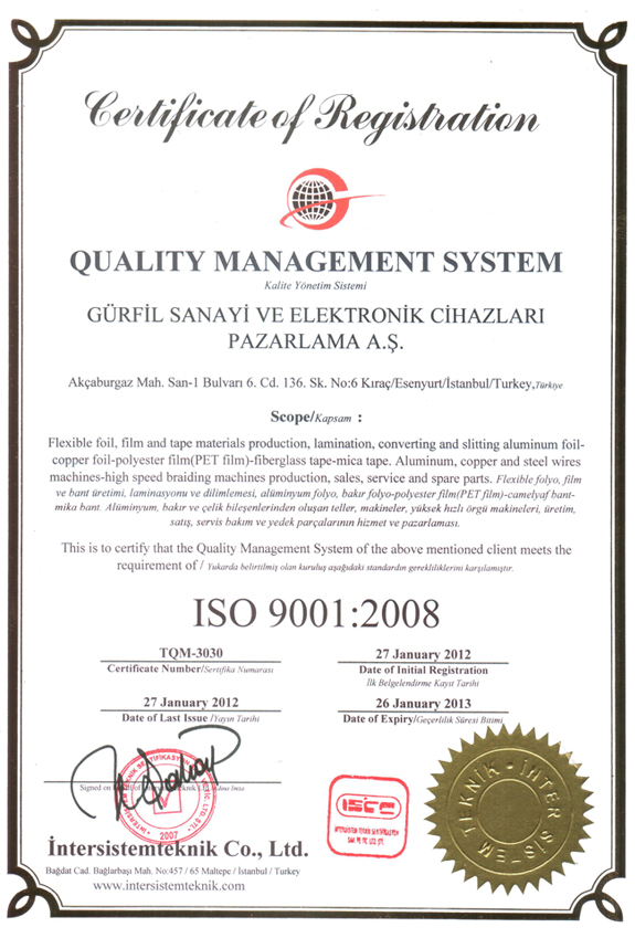 gurfil quality certification